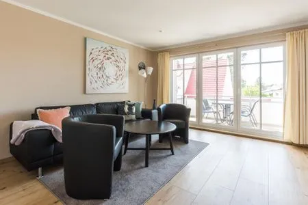 Wohnzimmer Haus Muschelsucher, Birkenstraße 7a, App. 6