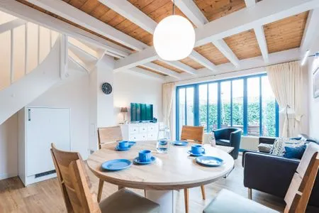 Wohnzimmer Haus Muschelsucher, Dünenstraße 44, App. 1