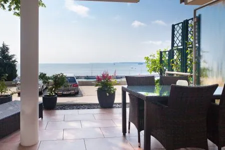 Terrasse Villa Friede-Marie, App. Hannah - mit Terrasse und Ostseeblick