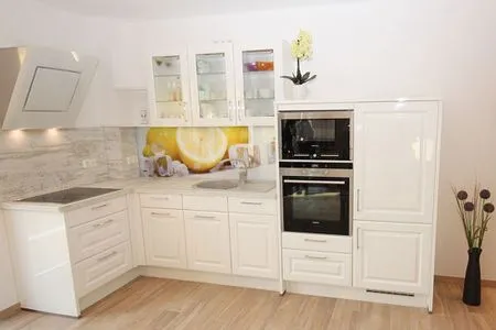 Küche / Küchenzeile Villa Amelie, App. Seemöwe - mit Balkon und Meerblick