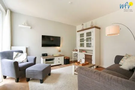 Wohnzimmer Haus Anna Ferienwohnung Strandperle