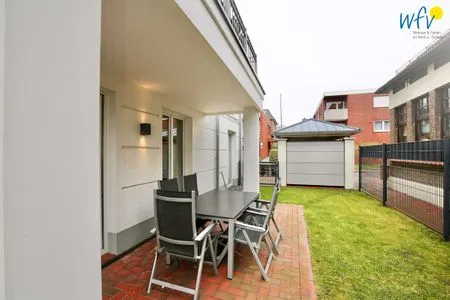 Terrasse Haus Anna Ferienwohnung Strandperle