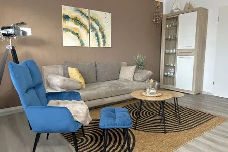 Wohnzimmer Ferienwohnung Ostfriesenmuschel
