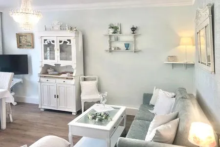 Wohnzimmer Villa Imme App. 4 - mit überdachtem Balkon & wohnlichem Ambiente in strandnaher Lage