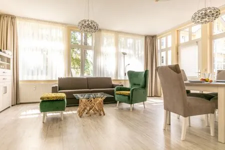 Wohnzimmer Ostseepark Waterfront Captain, Whg. 1.2