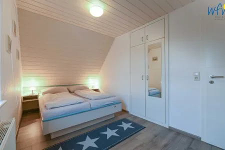Schlafzimmer Godenhus Ferienwohnung Luisa