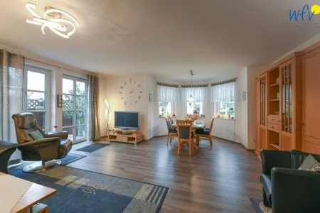 Wohnzimmer Godenhus Ferienwohnung Hannes