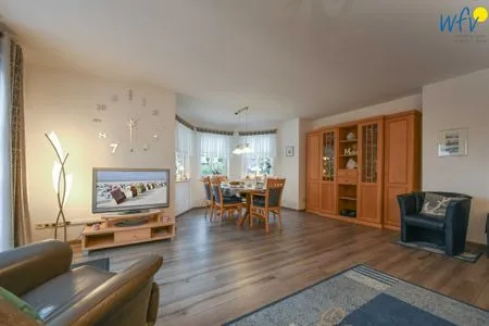 Wohnzimmer Godenhus Ferienwohnung Hannes