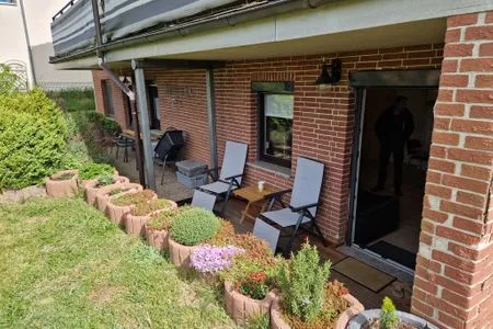 Terrasse Ferienwohnung Tiny - am Rande des Nationalparks in Hagen