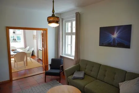 Wohnzimmer Jasmundhus auf Rügen - Ferienwohnung  Steuerbord