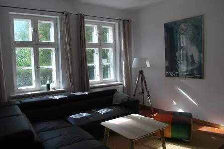 Wohnzimmer Jasmundhus auf Rügen - Ferienwohnung Backbord