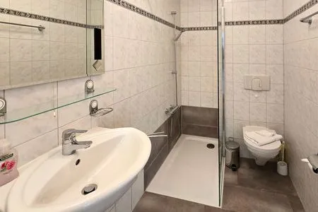 Badezimmer Ferienwohnung Feuerstein - in Hafennähe