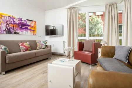 Wohnzimmer Haus Seute Deern, Wohnung Bilge