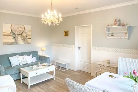 Wohnzimmer Haus Midsommer App. 7 - Moderne Ferienwohnung mit Balkon