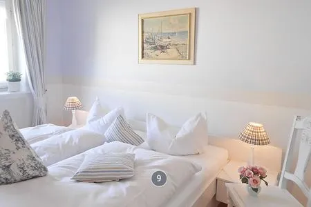 Schlafzimmer Haus Midsommer App. 9 - Romantischer Ostseeurlaub – 2 Zimmer mit Balkonflair