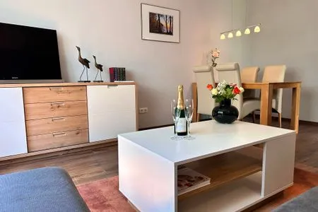 Wohnzimmer Ferienwohnung Seestern