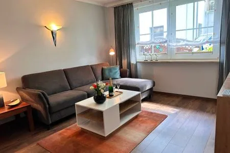 Wohnzimmer Ferienwohnung Seestern