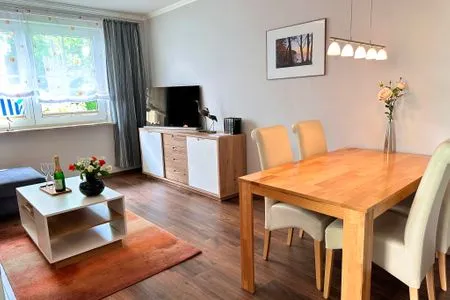 Wohnzimmer Ferienwohnung Seestern