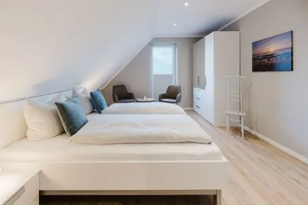Schlafzimmer Wellnesshaus Strandläufer