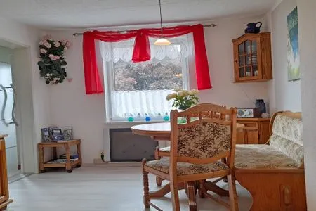 Wohnzimmer Ferienhaus Figelski mit Terrasse in Sassnitz