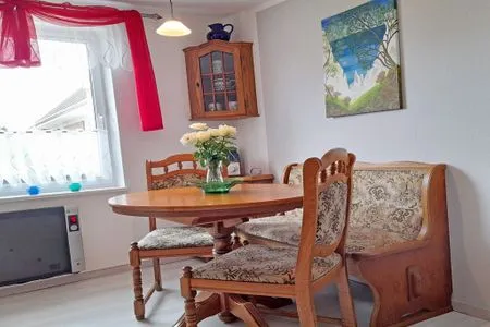 Wohnzimmer Ferienhaus Figelski mit Terrasse in Sassnitz