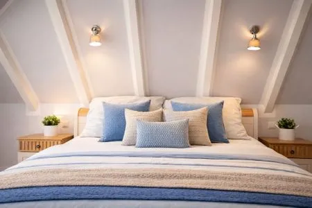 Schlafzimmer Lüttje Strandhuus