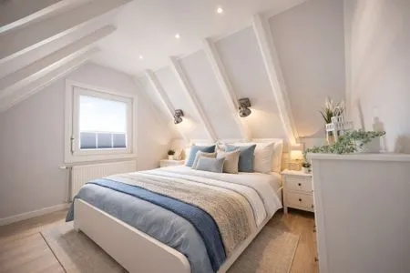 Schlafzimmer Lüttje Strandhuus