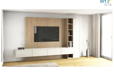 Wohnzimmer Friesenfranz Ferienwohnung Gartenfriese