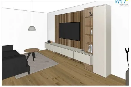 Wohnzimmer Friesenfranz Ferienwohnung Gartenfriese