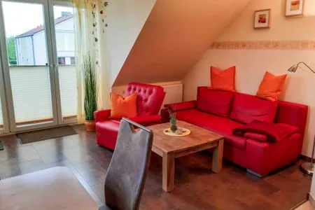 Wohnzimmer Am Weststrand Ferienwohnung 6