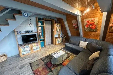 Wohnzimmer Ferienhaus Schneekristall