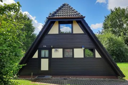 Fassade / Eingang Ferienhaus Winterhauch