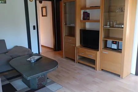 Wohnzimmer Ferienhaus  Abendrot