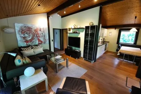 Wohnzimmer Ferienhaus  Romantikruhe