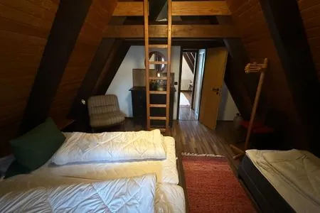 Schlafzimmer Ferienhaus Waldparadies