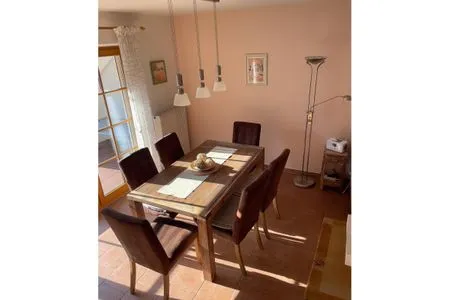 Blick auf den Essbereich Ferienpark Freesenbruch Reihenhaus 8b - Muschel