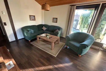 Wohnzimmer Ferienhaus Winterzauber