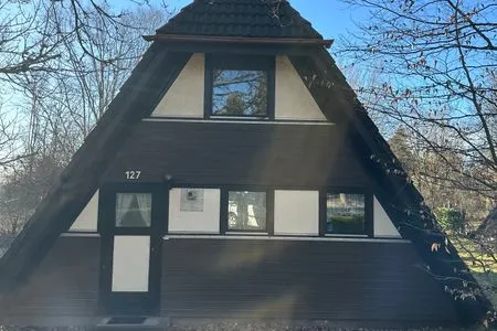 Fassade / Eingang Ferienhaus  Abendzauber