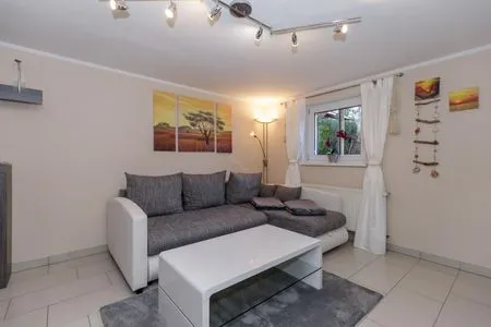 Wohnzimmer Ferienwohnung Ostseetraum