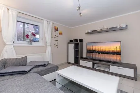 Wohnzimmer Ferienwohnung Ostseetraum