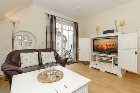 Wohnzimmer Ferienwohnung Strandgut