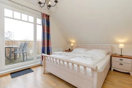 Schlafzimmer Ferienwohnung Strandgut