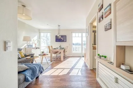 Wohnzimmer Ferienwohnung Meeresblick Nord Nord Ost 405