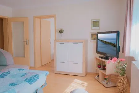 Wohnzimmer Ferienwohnung Ostseeliebe