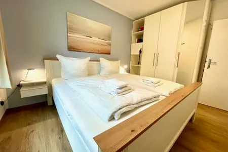 Schlafzimmer Ostseewelle Ferienwohnung 2
