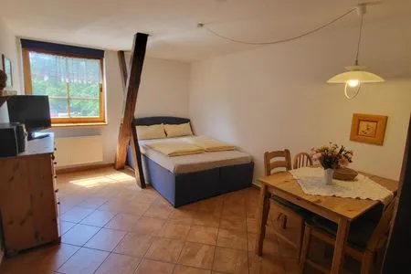 Schlafzimmer Pension Schmelzer Wohnung 10