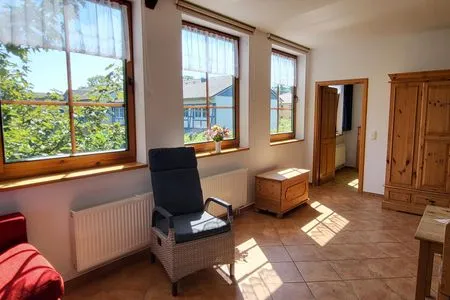 Wohnzimmer Pension Schmelzer Wohnung 24