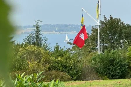 Blick von der Gemeinschaftsterrasse auf die Flensburger Förde Ankerplatz No. 8