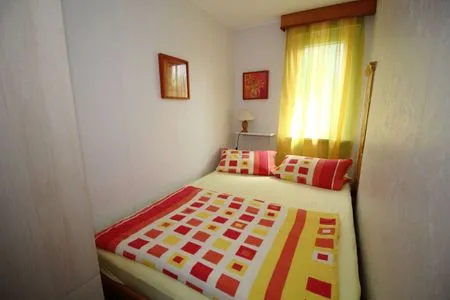 Schlafzimmer Ferienhaus Mattke in Sassnitz auf Rügen mit Terrasse