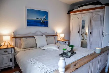 Schlafzimmer Ferienwohnung Poseidon Residenz Störtebecker